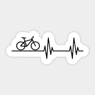 Bike Heart Beat Sticker